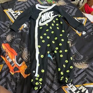Nike Black and Green Kids One Piece
